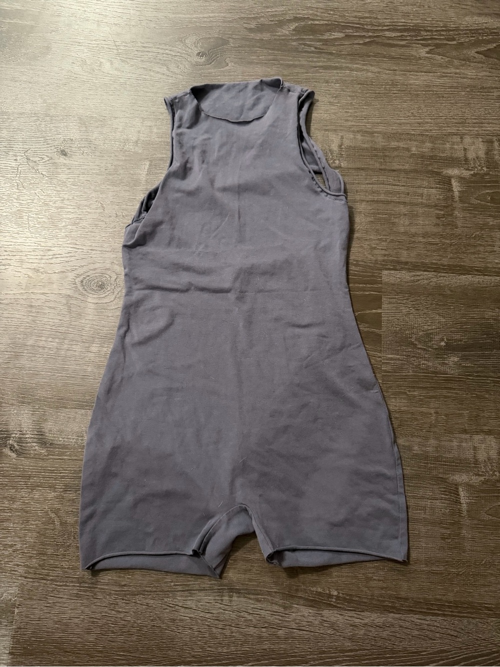 SKIMS Sleeveless Romper in Slate Gray